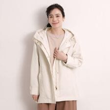 【撥水・花粉防止／手洗い可】ミディアム丈マウンテンパーカー