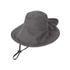 【撥水／冷感】タレ付きUVツバ広ハット