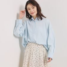 【洗濯機OK】シアーデニムシャツ