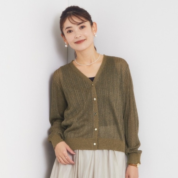 ミューズ ドゥーズィエムクラスAPLOMB アプロンブ VNECK カーディガン ラメリブVネックカーディガン | イッツデモ(ITS'DEMO) | マルイウェブ
