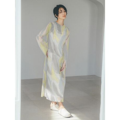 Emmi Atelier シースルーオリジナルプリント柄ワンピース エミ Emmi 13wfo2217 ファッション通販 マルイウェブチャネル