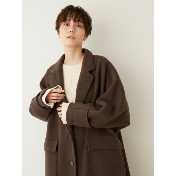 【emmiatelier】リサイクルウールロングコート