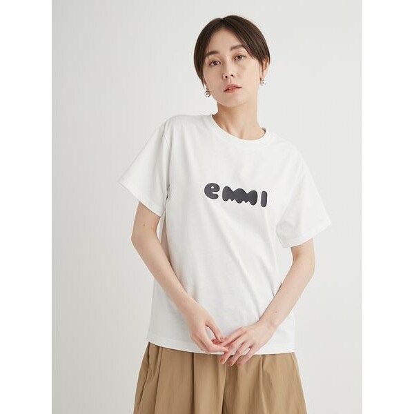 ecoUVカットemmiロゴTシャツ