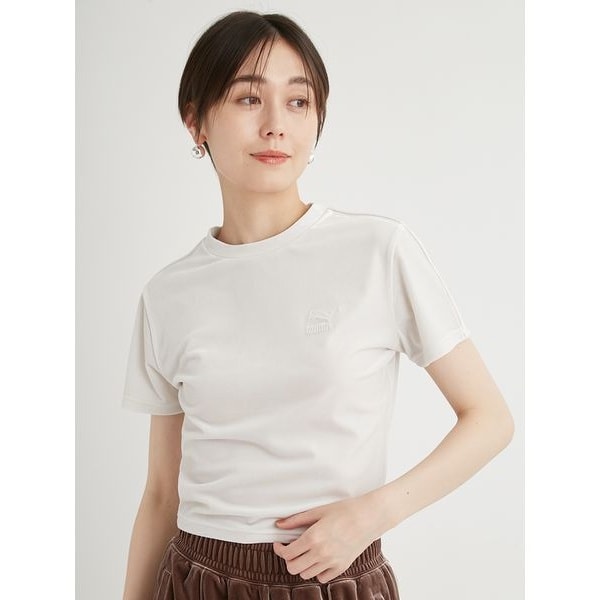 クロップドワンポイントロゴT | ランバン オン ブルー(LANVIN en