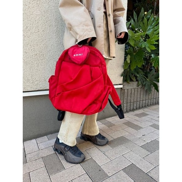 USAGI ONLINE限定カラー】eco 撥水レザーパイピングギャザー
