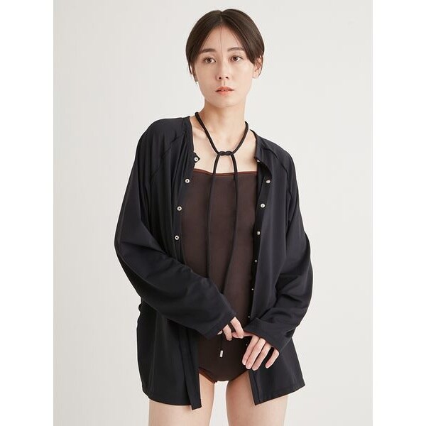 ブラウス シャツ B omnivore/ビーオムニボー　ローンカシュクールオーバーブラウス レディース BEAVER｜B omnivore/ビーオムニボー ローンカシュクールオーバー