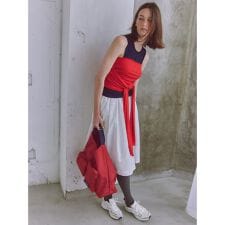 2wayチューブトップ付きタンクトップ