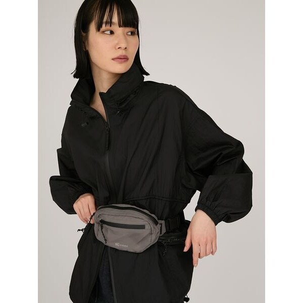 [}C]yemmi×KEENzRECYCLE NYLON HIPBAG/G~iemmij GRY