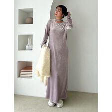 ベロアIラインワンピース