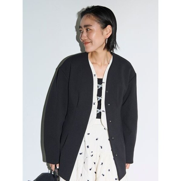 【金子綾 for emmi】コンフォートジャケット　BRW セットアップ対応】【金子綾 for emmi】コンフォートジャケット | エミ
