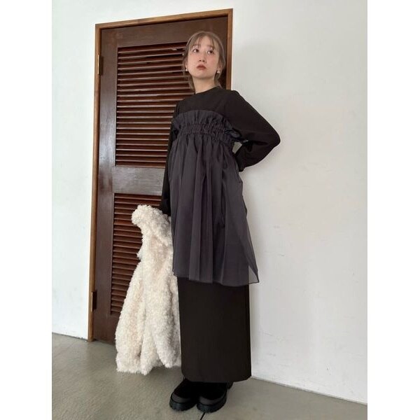 限定カラーあり】【金子綾 for emmi】ハイネックワンピースセット