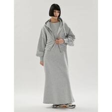 裏毛フーディー×ワンピースセット