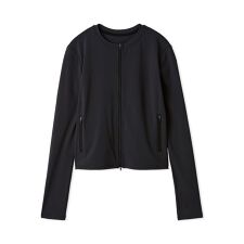 【Sustainaretch】ジップアップトップス／UVカット／接触冷感