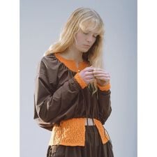 【Movique】ギャザーショートフーディー／撥水／UVカット／接触冷感