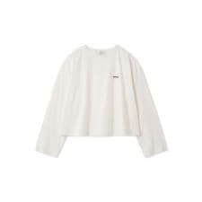 emmiロゴクルーネックロングTシャツ