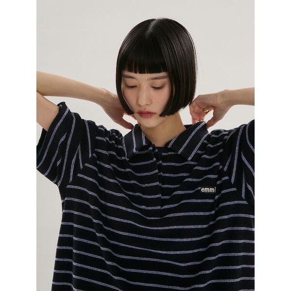 emmiロゴパイルポロトップス【セットアップ対応】 | エミ(emmi