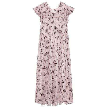 フロッキーフラワーワンピース リリーブラウン Lily Brown Lwfo ファッション通販 マルイウェブチャネル