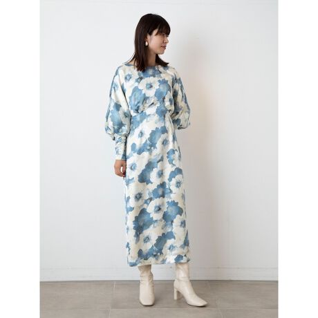 ぼかし花柄ワンピース リリーブラウン Lily Brown Lwfo ファッション通販 マルイウェブチャネル