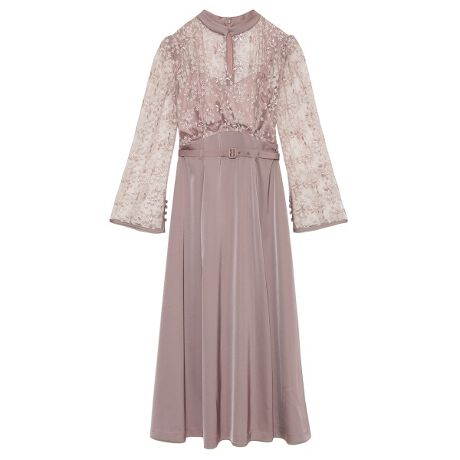 レースドッキングドレス リリーブラウン Lily Brown Lwfo ファッション通販 マルイウェブチャネル