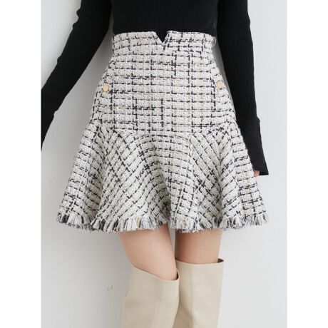 フリンジツイードスカート | リリーブラウン(LILY BROWN) | マルイ  