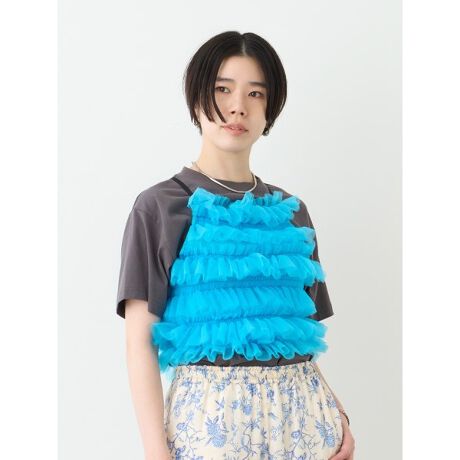 チュールラッフルフリルトップス | リリーブラウン(LILY BROWN  