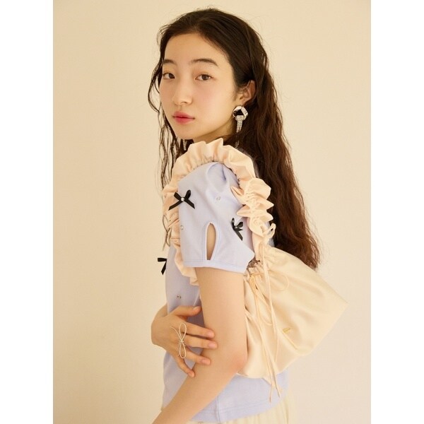 Petit main Lily brown バック リボン ミニ ワンピース LILY BROWN