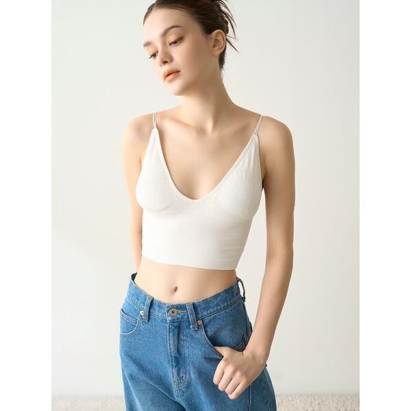 Lily Brown キャミソール LILY BROWN Lingerie】カップインキャミ/サントーニ(その他