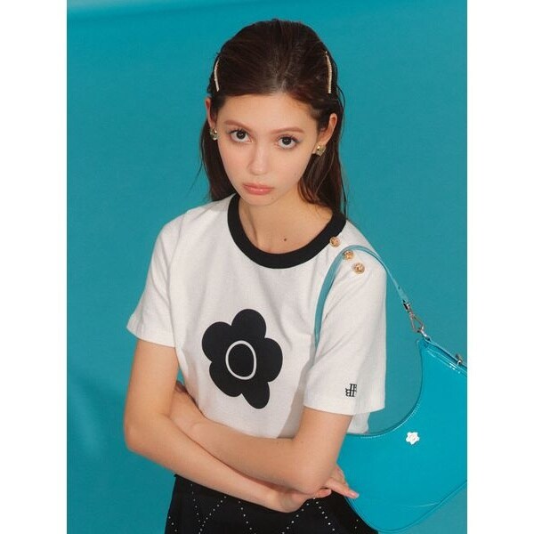 【LILY BROWN×MARY QUANT】クラシックコンパクトTシャツ 限定 LILY BROWN（リリーブラウン） MARY QUANT クラシックコンパクトT