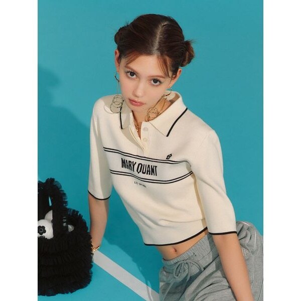 【LILY BROWN×MARY QUANT】ポロニットプルオーバー LILY BROWN（リリーブラウン）の「【LILY BROWN×MARY QUANT】ポロ