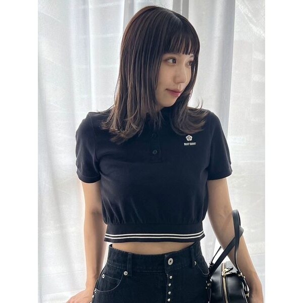 LILY BROWN×MARY QUANT】クロップドリボンポロシャツ | リリー