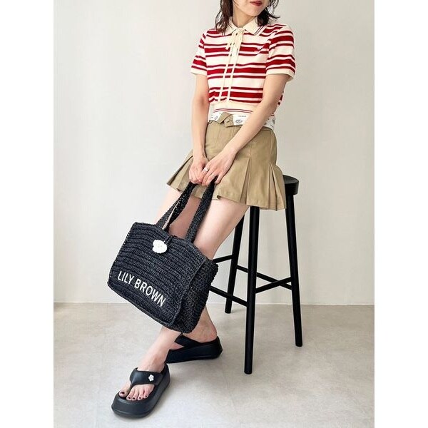 LILY BROWN×MARY QUANT】クロップドリボンポロシャツ | リリー