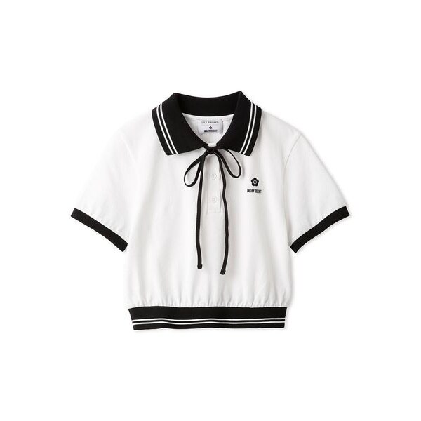 LILY BROWN×MARY QUANT】クロップドリボンポロシャツ | リリー