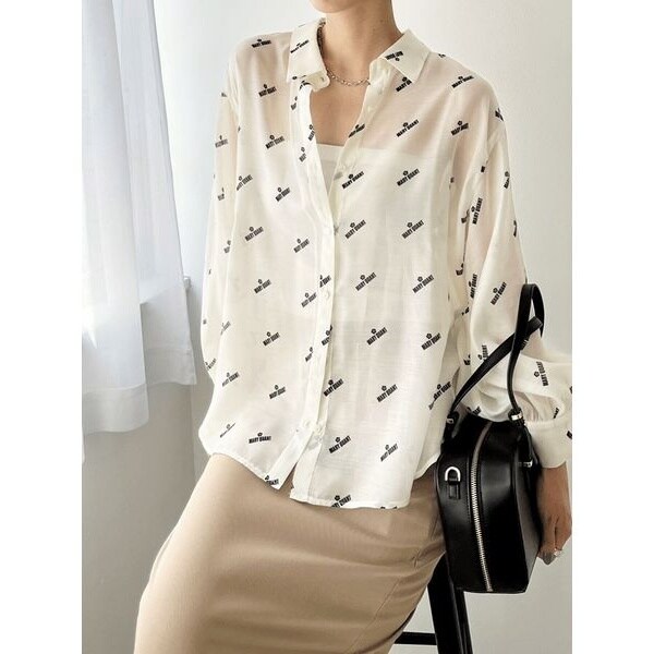 WEB・一部店舗限定】【LILY BROWN×MARY QUANT】シアーオーバーシャツ