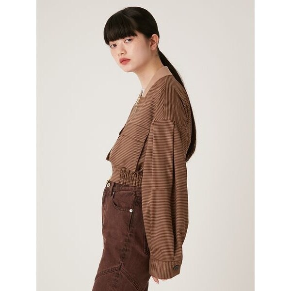 LILY BROWN クロップドブルゾン LILY BROWN（リリーブラウン）の「クロップドブルゾン（ブルゾン