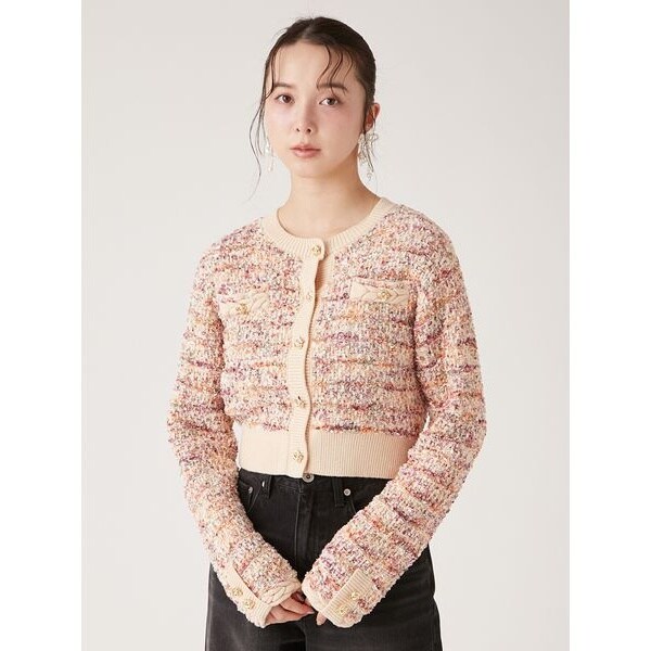 ツイードニットカーディガン | リリーブラウン(LILY BROWN) | マルイ