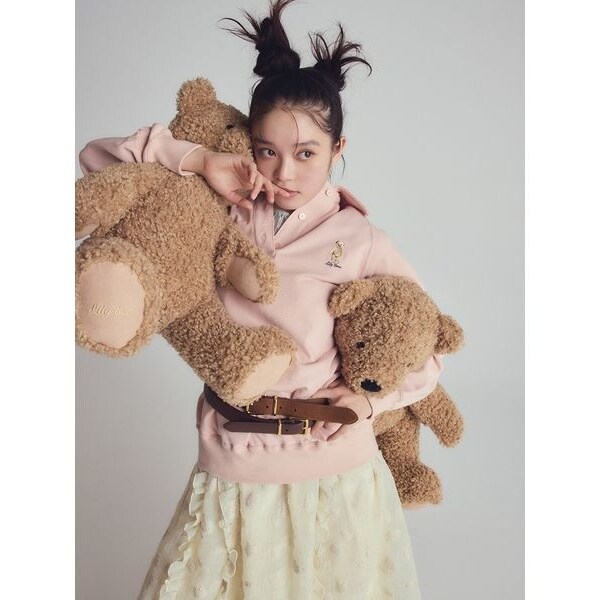 WEB限定カラー】Lily Bearポロスウェット | リリーブラウン(LILY BROWN