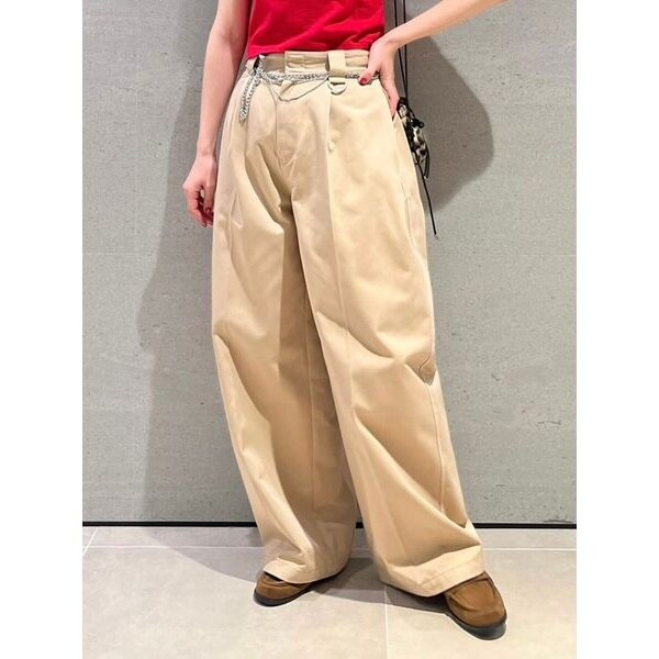 LILY BROWN Dickies】チノハーフパンツ(ワイドパンツ)｜パンツ