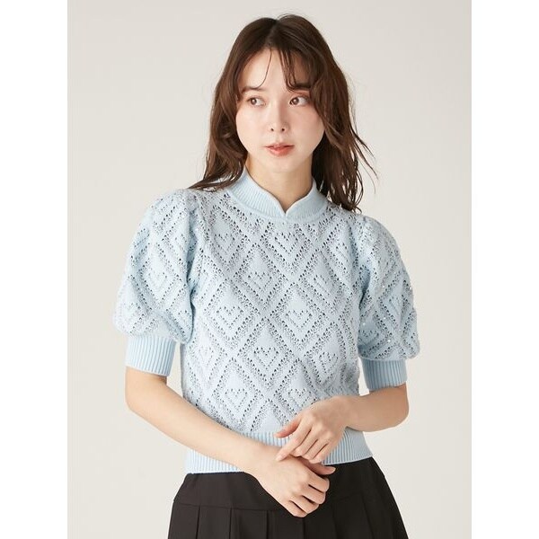 Lily Bearハートモチーフニット　リリーブラウン LILY BROWN（リリーブラウン）の「Lily Bearハートモチーフ