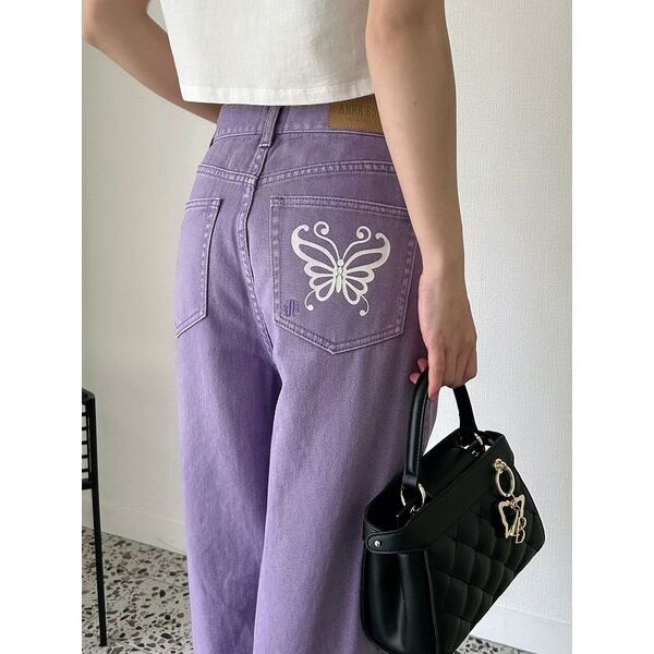 【LILY BROWN × ANNA SUI】ワイドデニムパンツ LILY BROWN｜【LILY BROWN × ANNA SUI】ワイドデニムパンツ