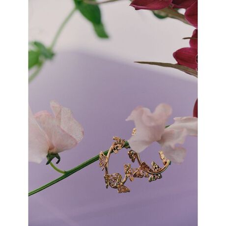 LILY BROWN × ANNA SUI】バタフライフープピアス | リリーブラウン 