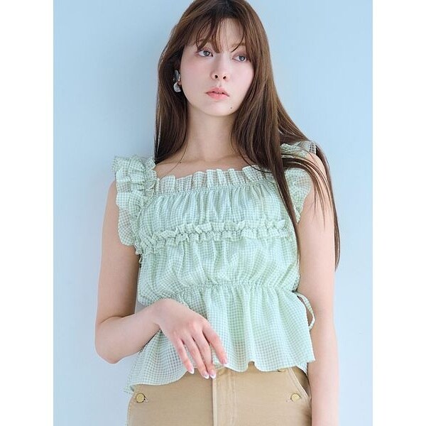 LilyBrown Lilybellスイッチングブラウス Lilybellスイッチングブラウス（シャツ/ブラウス）｜LILY BROWN