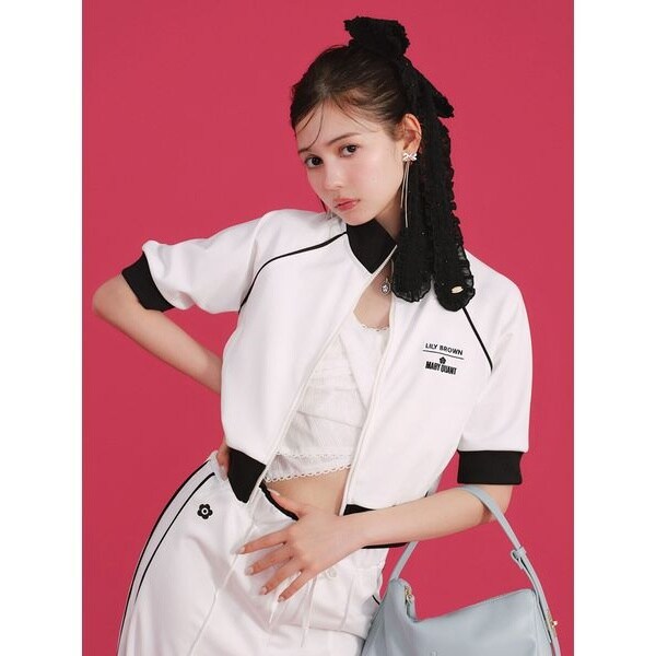 【LILY BROWN×MARY QUANT】ハーフスリーブトラックジャケット 楽天市場】【GWｾｰﾙ30%OFF】【即納】 リリー ブラウン LILY BROWN