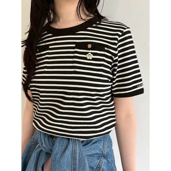 Lily Brown - LILY BROWN×MARY QUANT】クラシックコンパクトTシャツ LILY BROWN Lily Brown /リリーブラウン MARY QUANT クラシック