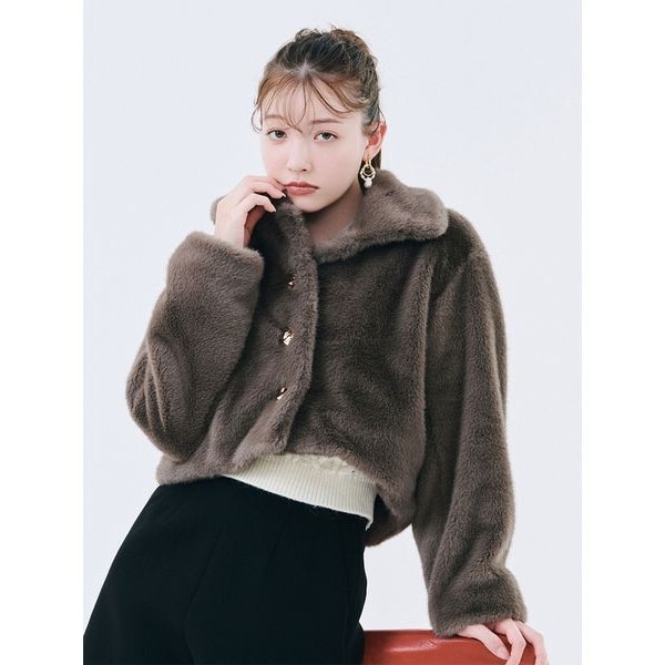 LILY BROWN×MARY QUANT】UVカットフリルシアーブルゾン／接触冷