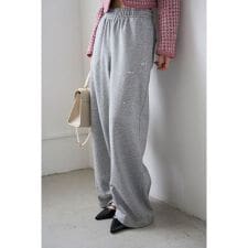 【WEB限定00サイズ】ビジューワイドスウェットパンツ