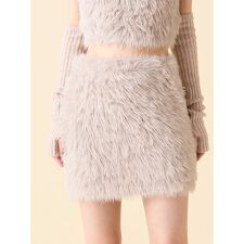 【WEB限定カラー】フェザーヤーンミニスカート
