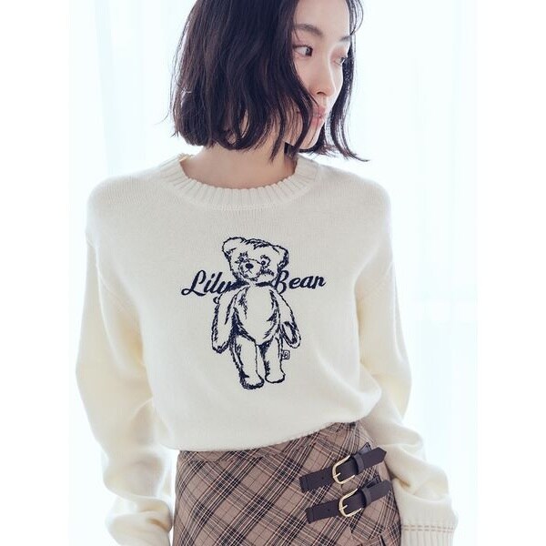 Lily Bearニット WEB限定カラー】Lily Bearニット（ニット）｜LILY BROWN（リリー