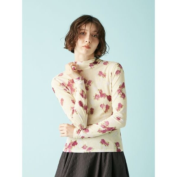 lily brown [CANDY STOCK]ビジューオーガンペプラムトップス L.B CANDY STOCK]ビジューオーガンペプラムトップス(トップス