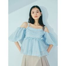 3wayジャガードペプラムビスチェ