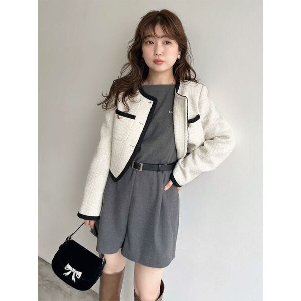 ツイードショートジャケット